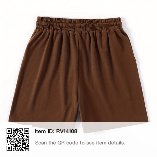 Legend letters print elastic waist shorts