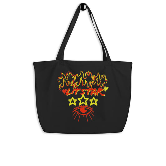 Litstar Large organic tote bag