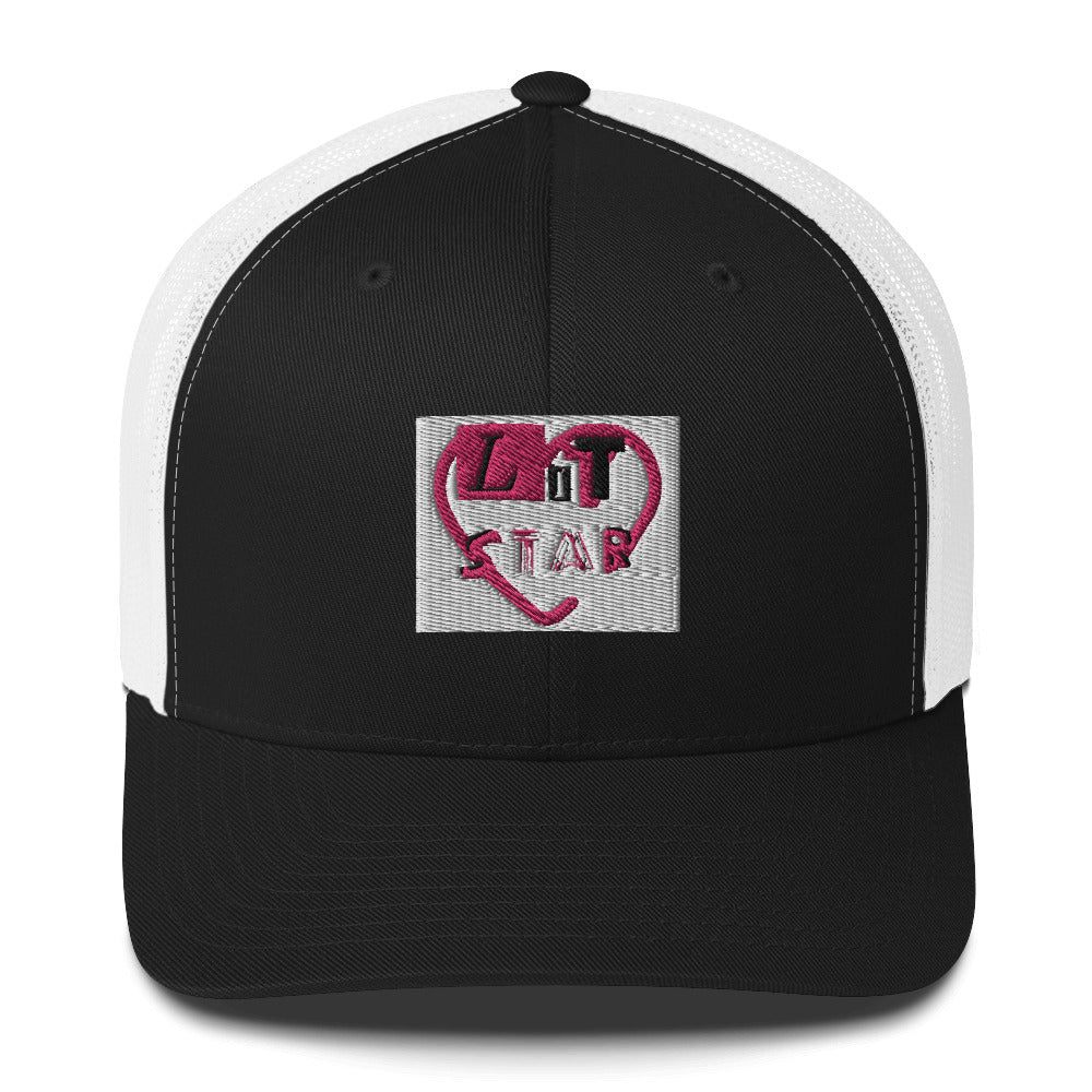 Litstar pink heart Trucker Cap