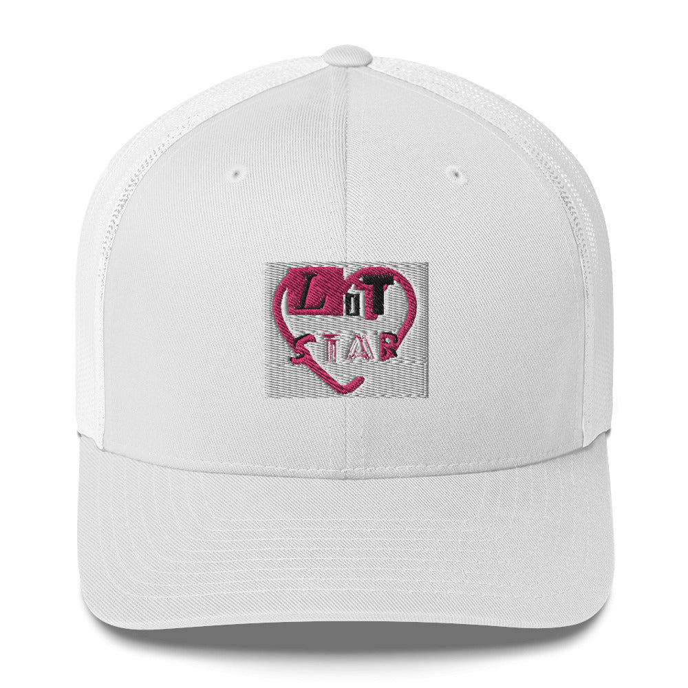 Litstar pink heart Trucker Cap