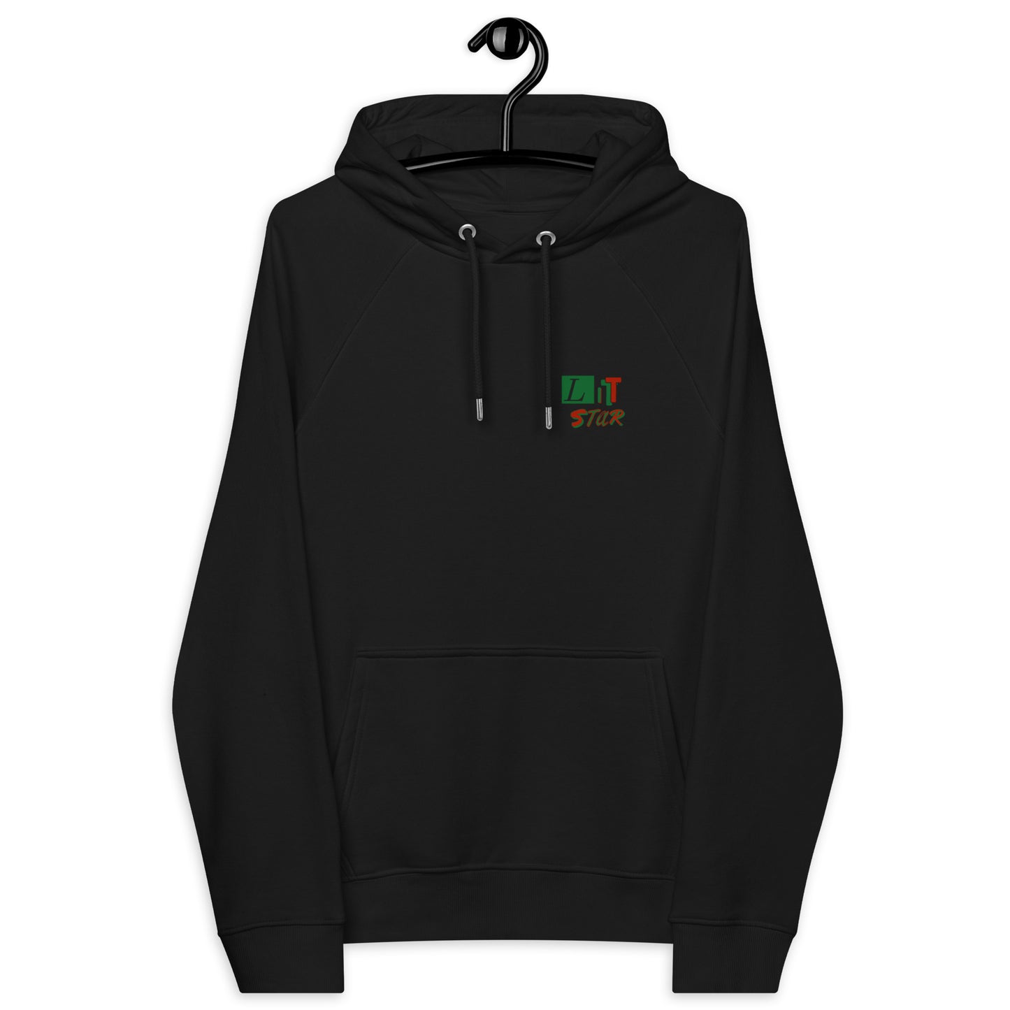 Litstar Unisex eco raglan hoodie