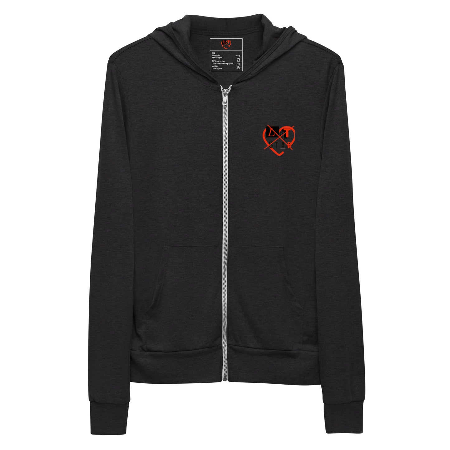 Litstar Unisex zip hoodie