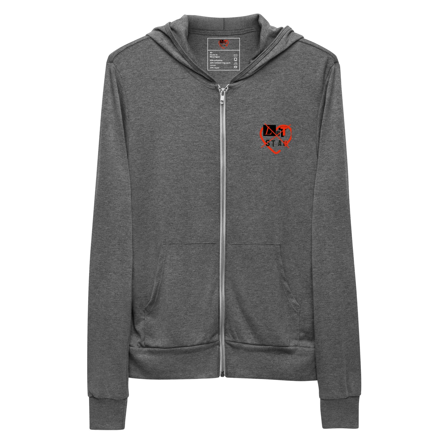 Litstar Unisex zip hoodie
