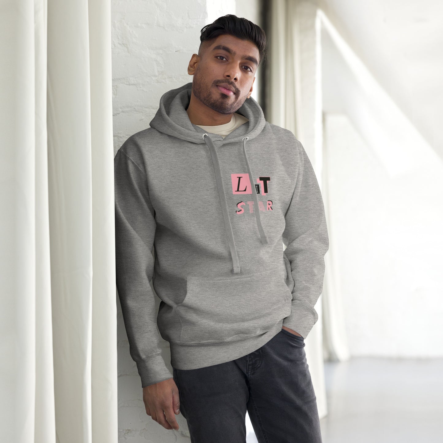 Litstar Pink heart Unisex Hoodie