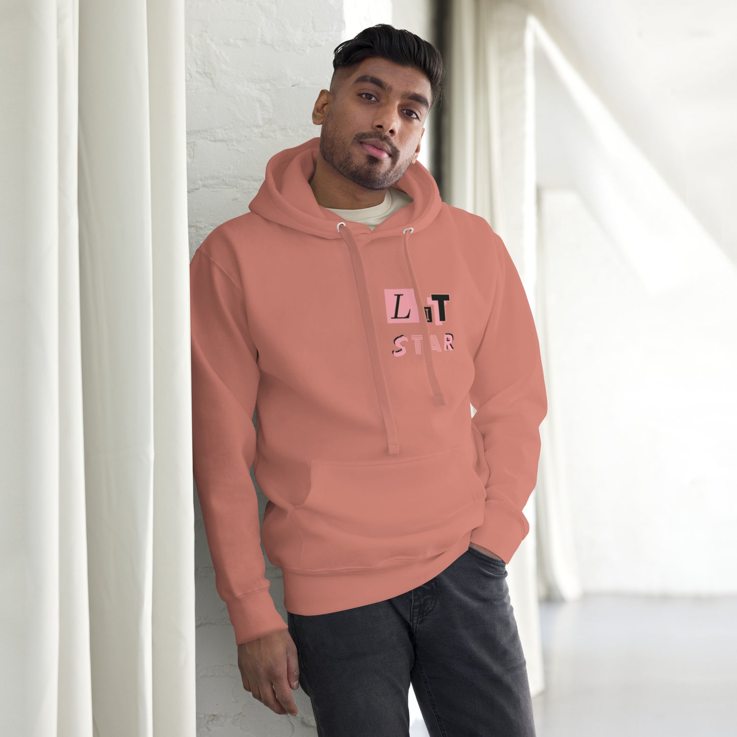 Litstar Pink heart Unisex Hoodie