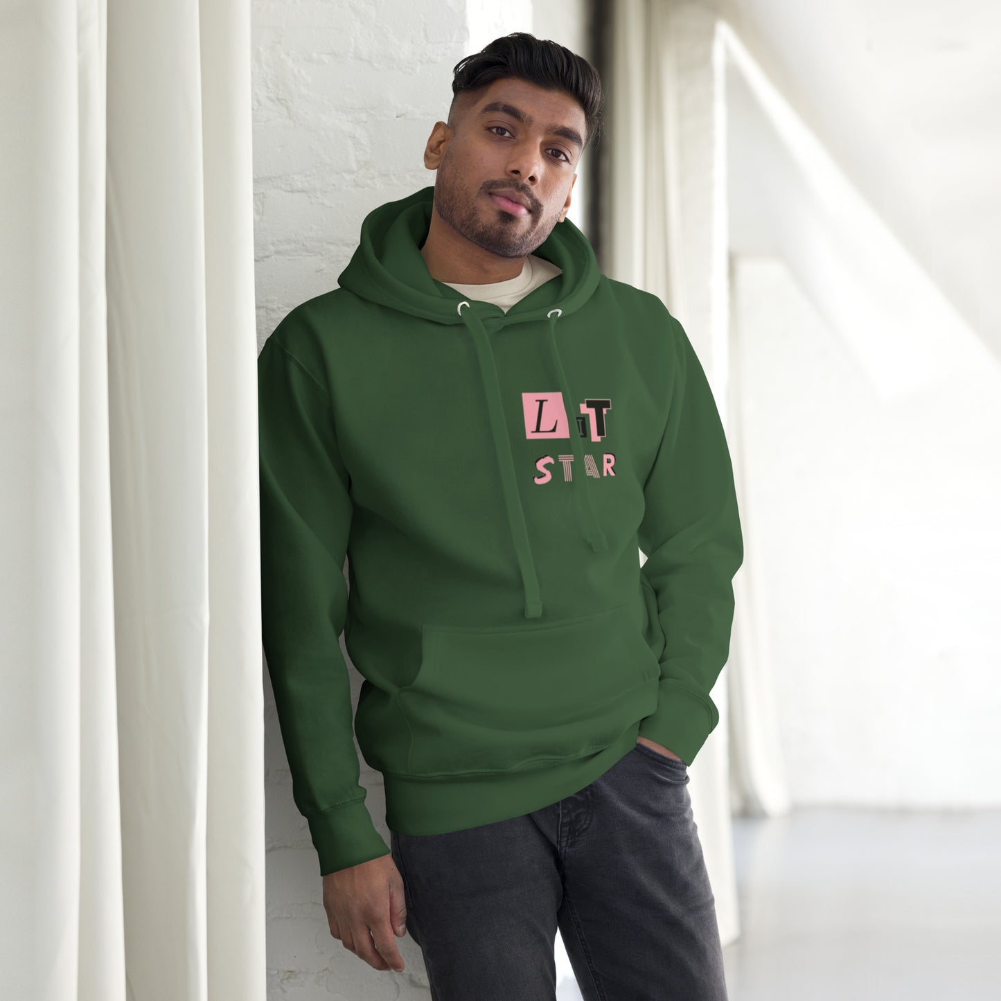 Litstar Pink heart Unisex Hoodie