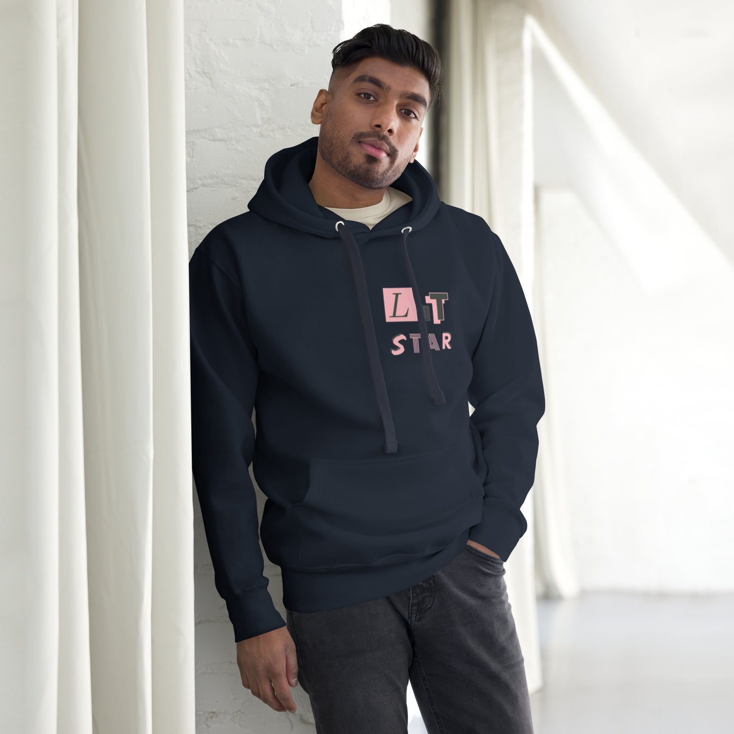 Litstar Pink heart Unisex Hoodie