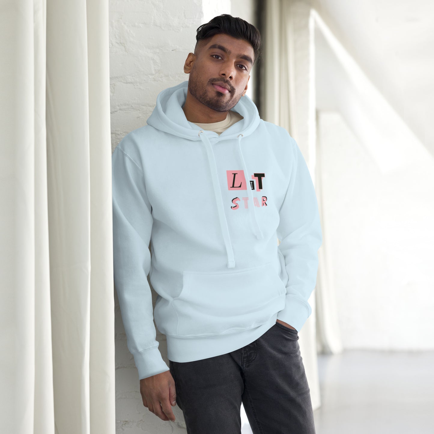 Litstar Pink heart Unisex Hoodie