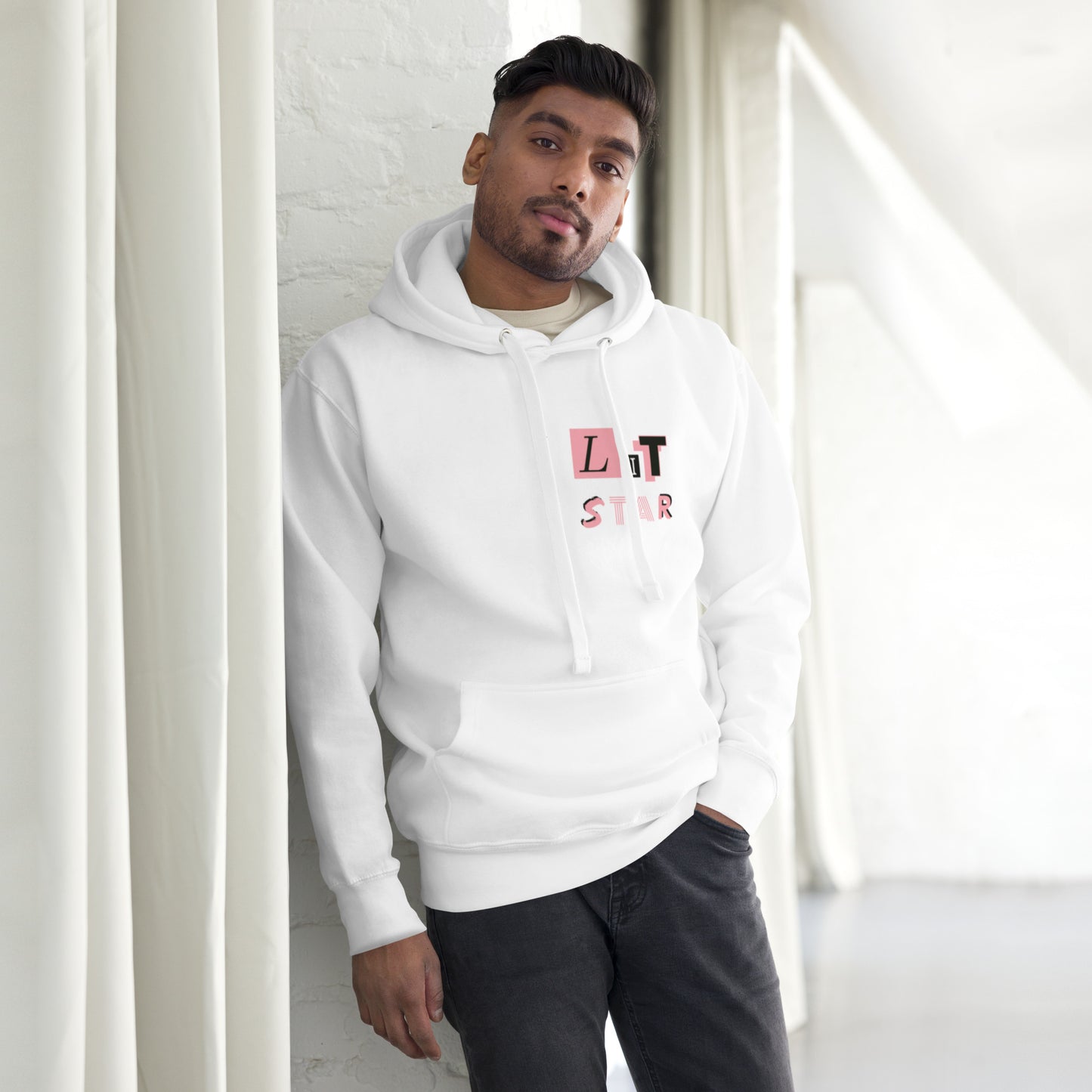 Litstar Pink heart Unisex Hoodie